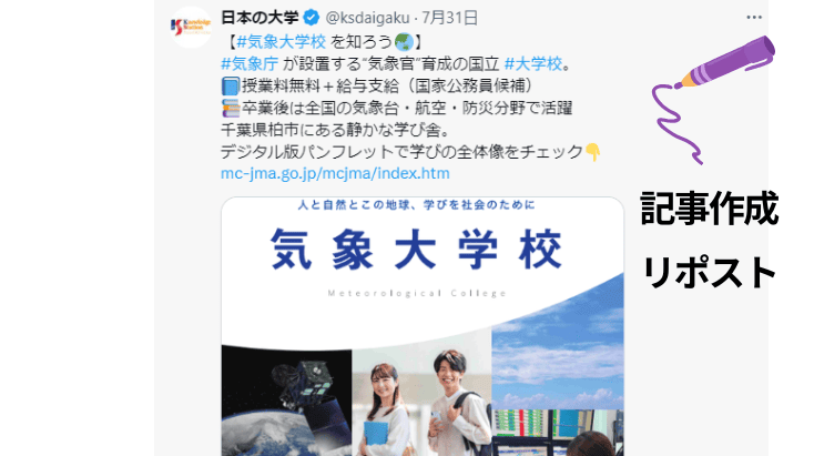 SNS記事作成と配信