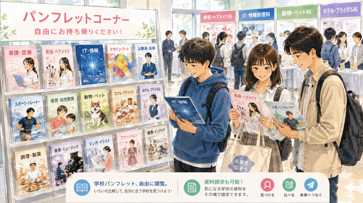 専門学校案内マップ、den２ページ掲載用トップ画像