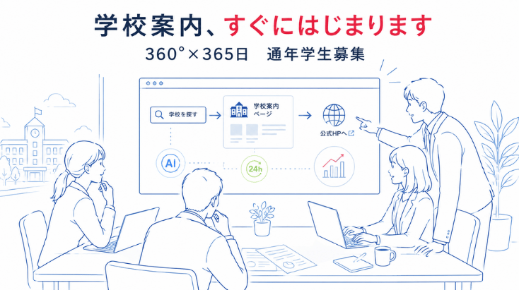 学校案内サービス、すぐに始まります